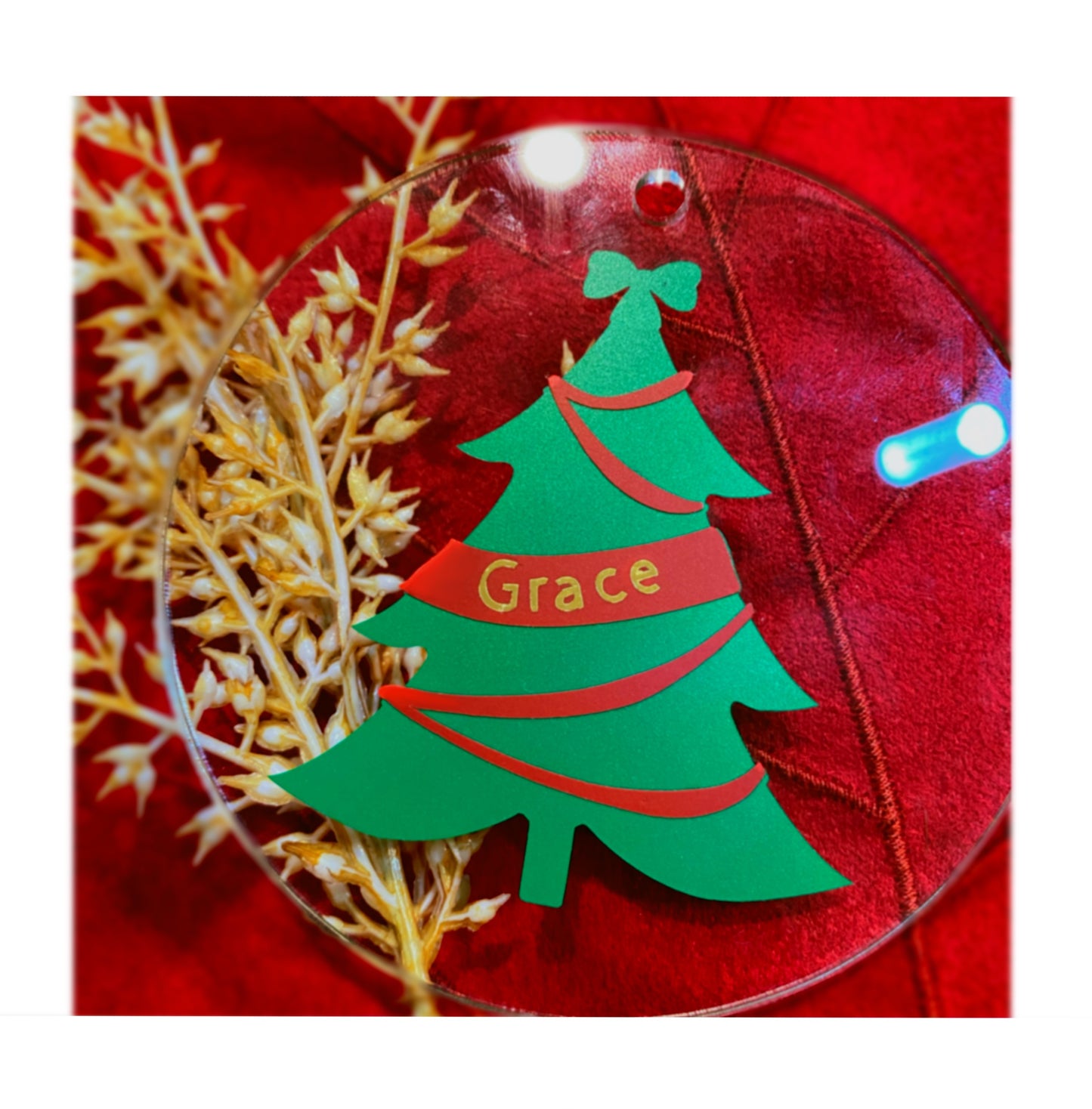 Personalized Christmas tree ornament