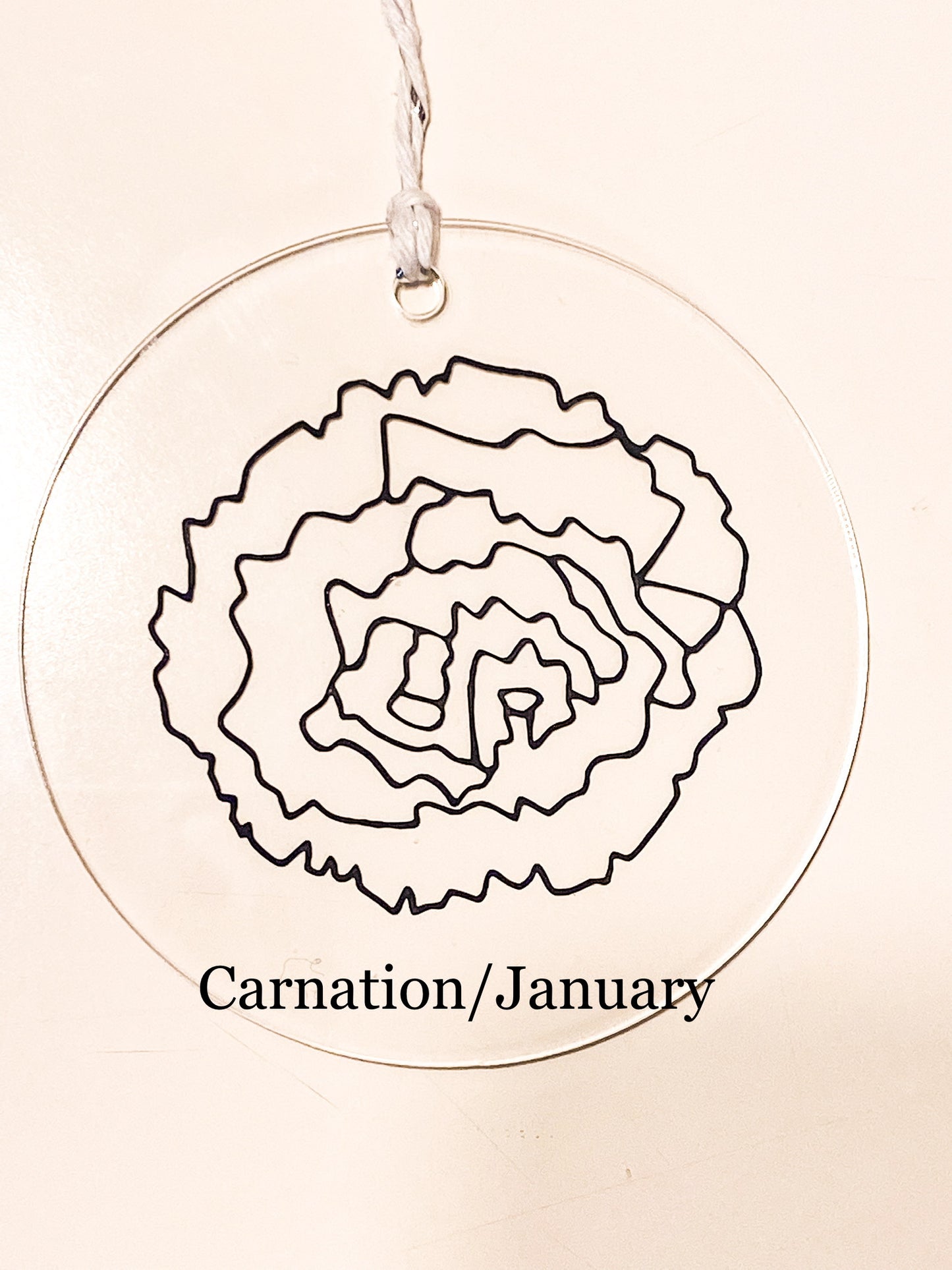 Custom Birth Flower Ornament