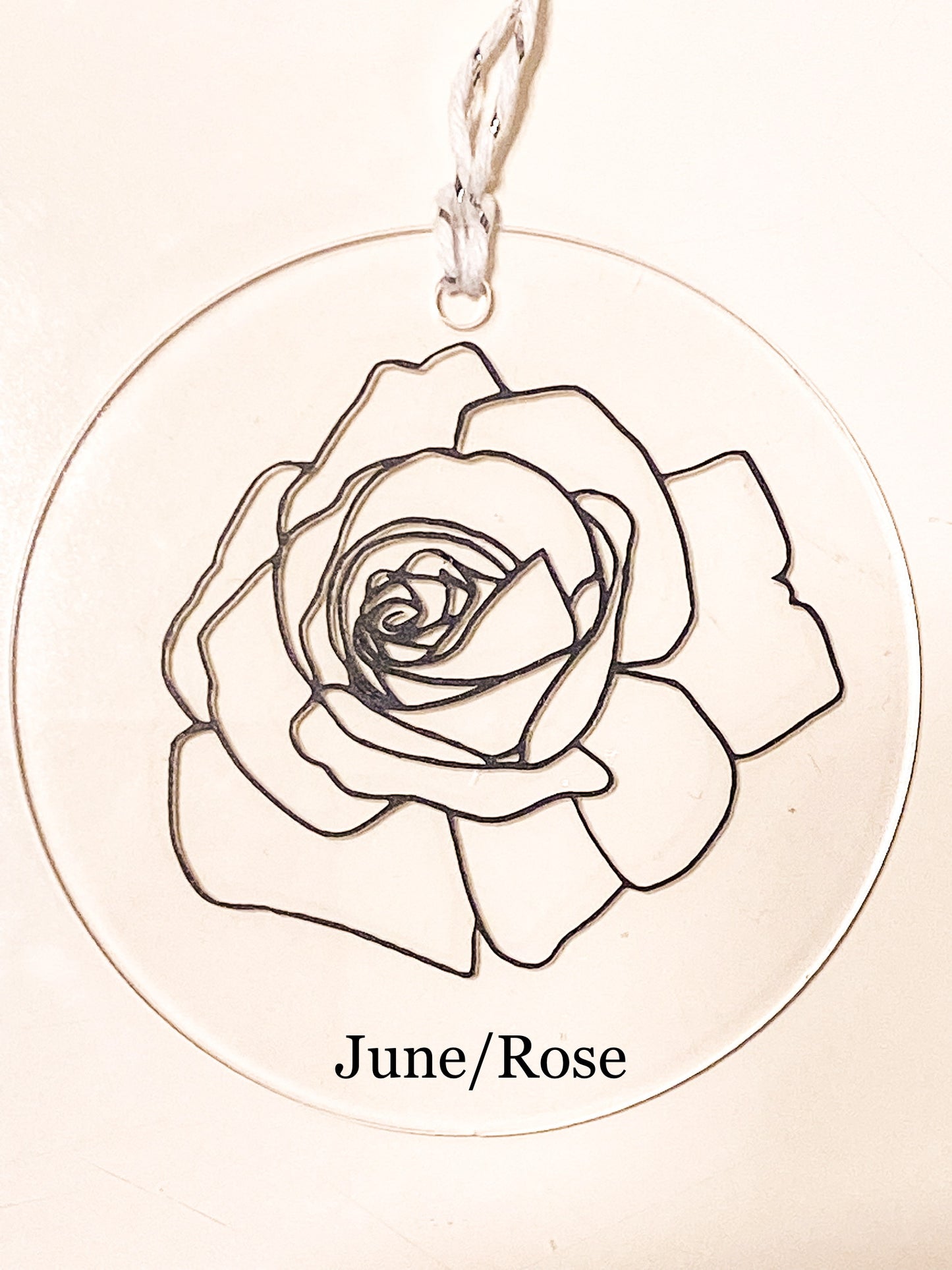 Custom Birth Flower Ornament