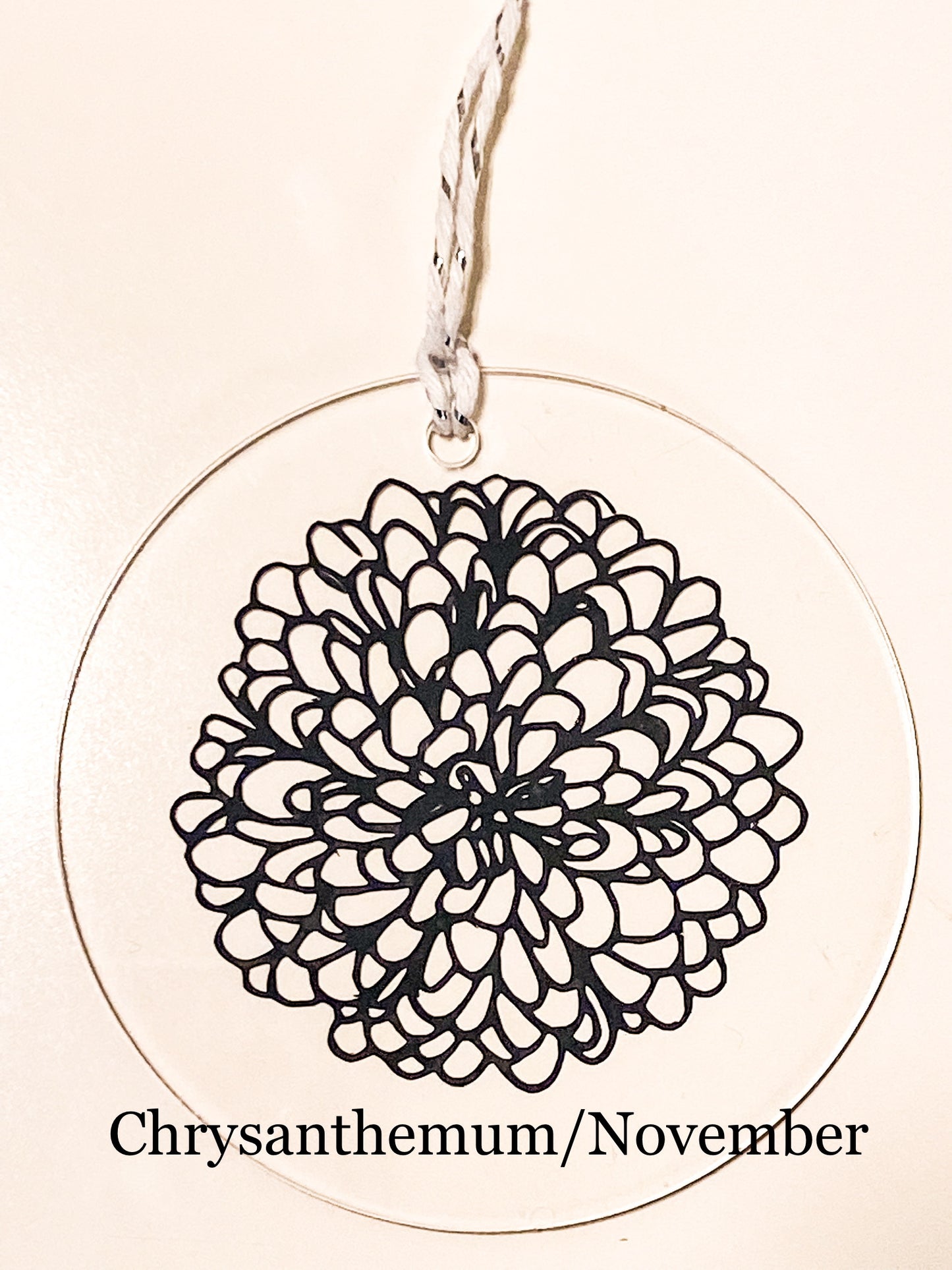 Custom Birth Flower Ornament