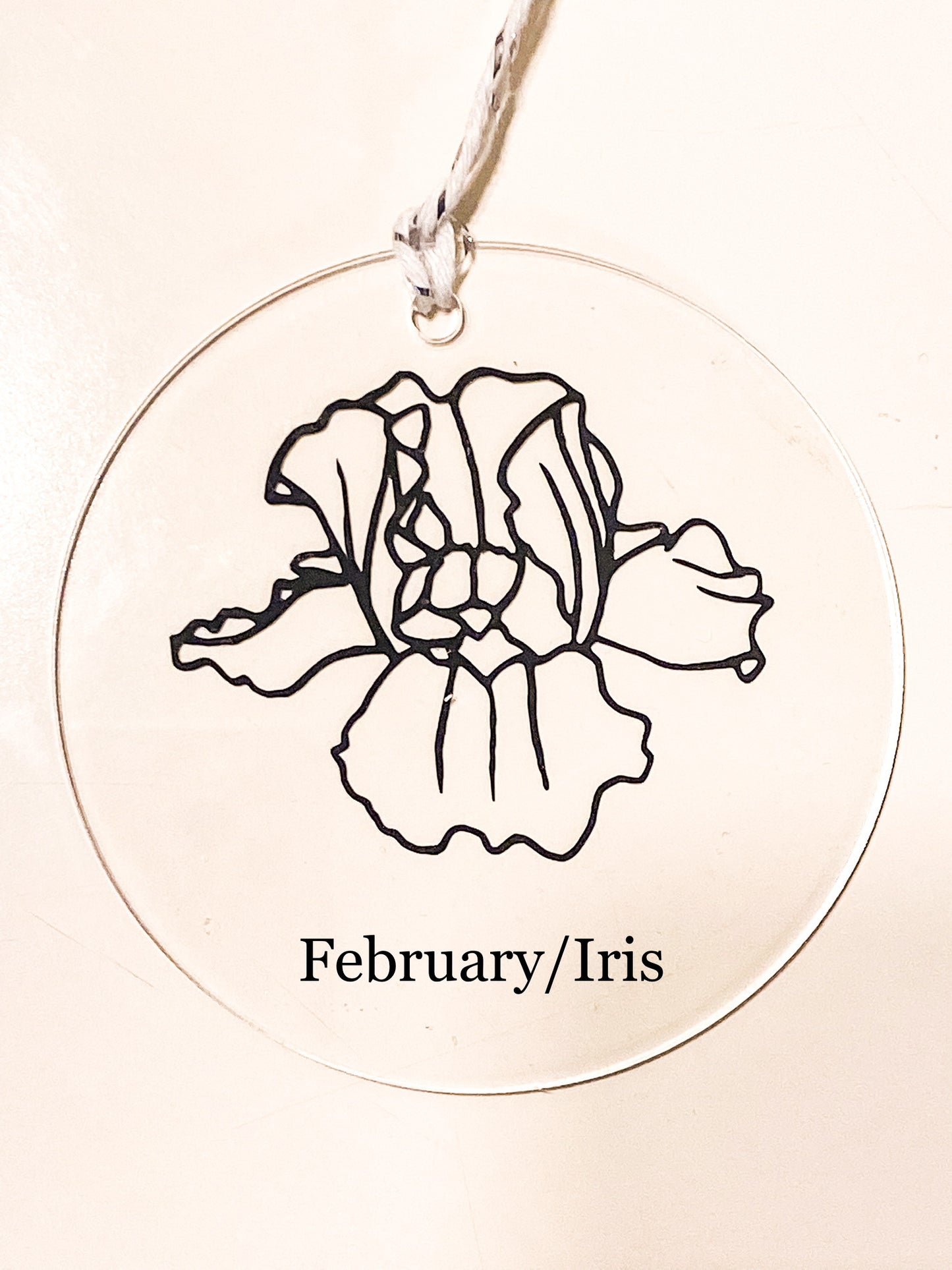 Custom Birth Flower Ornament