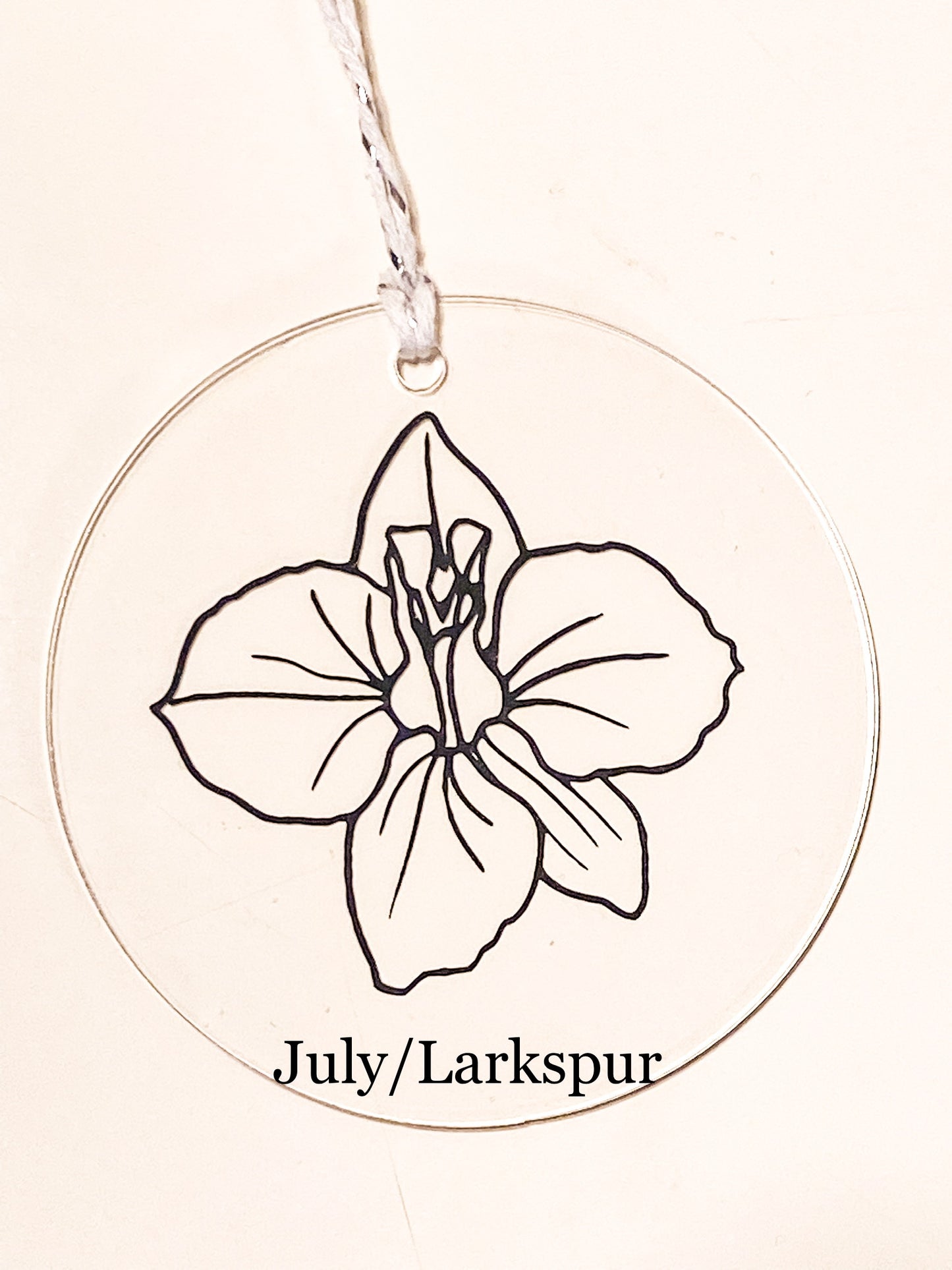 Custom Birth Flower Ornament