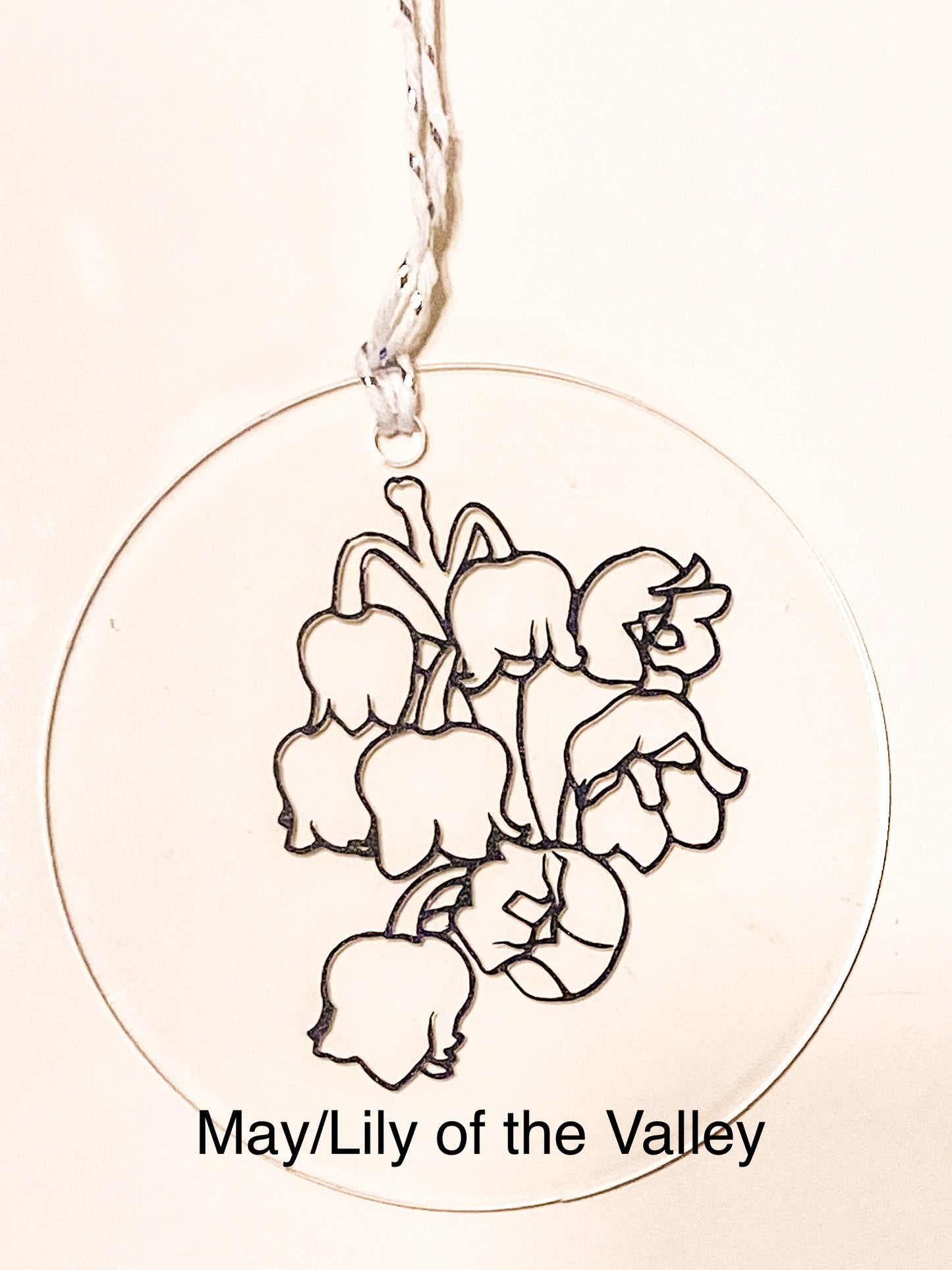 Custom Birth Flower Ornament