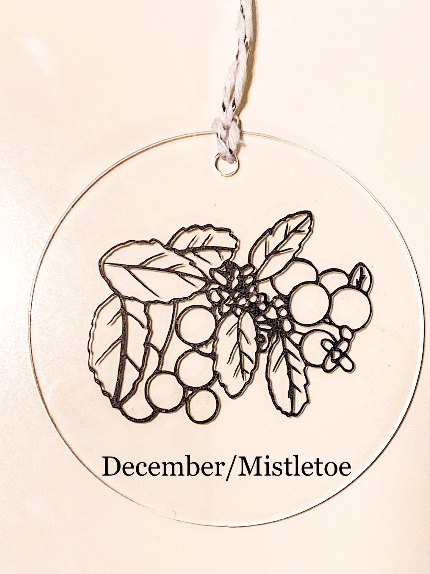 Custom Birth Flower Ornament