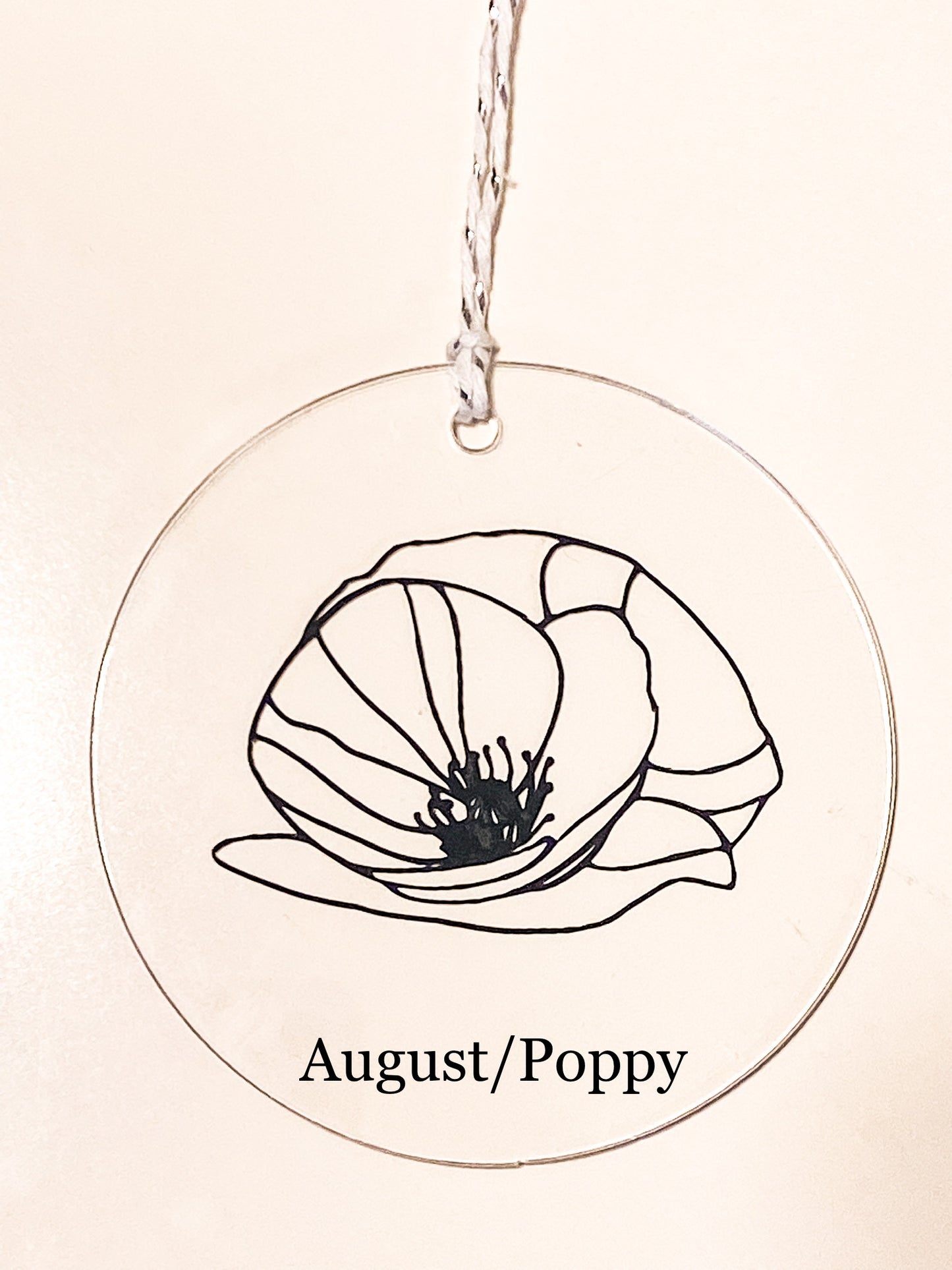 Custom Birth Flower Ornament