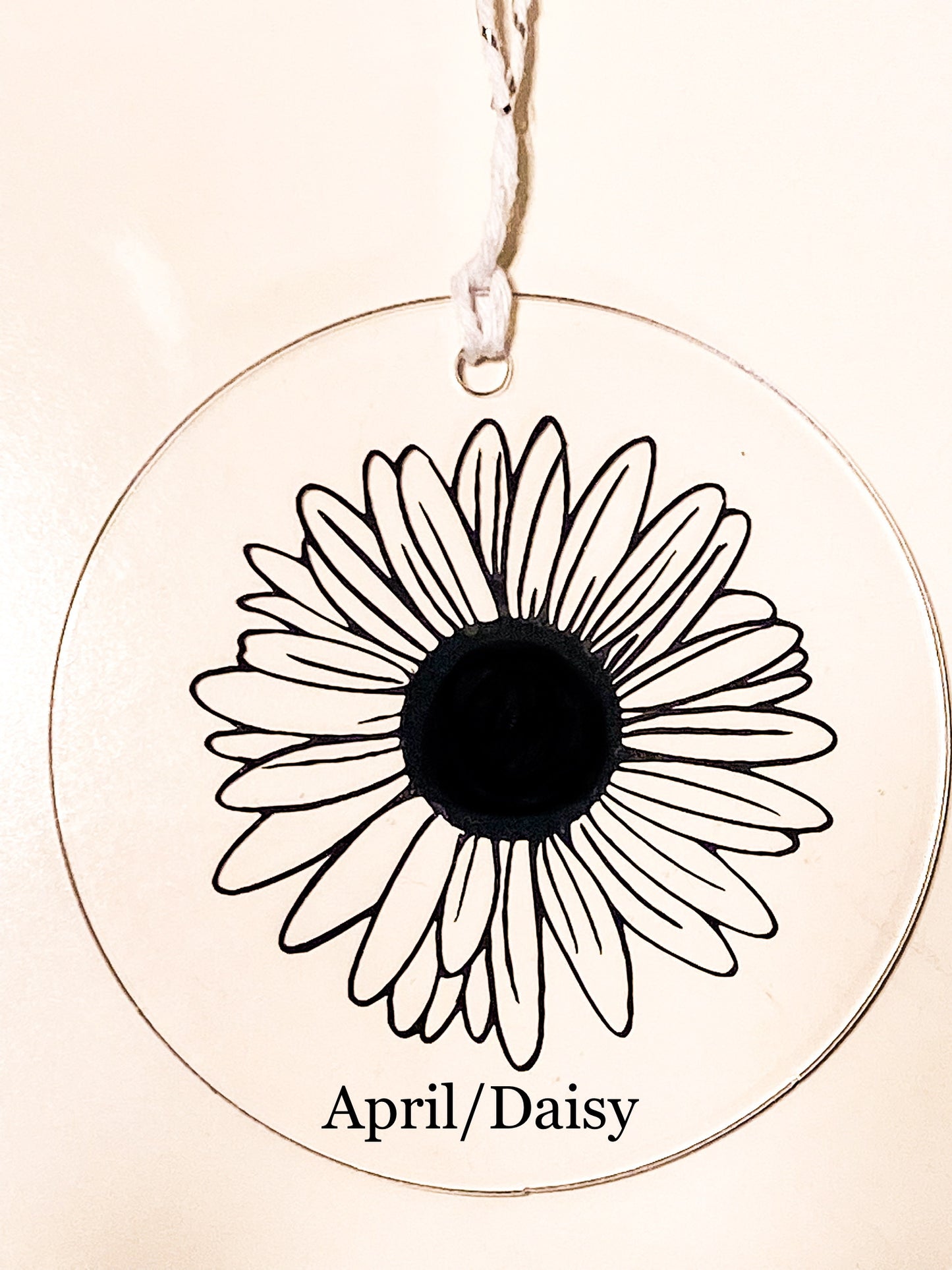 Custom Birth Flower Ornament