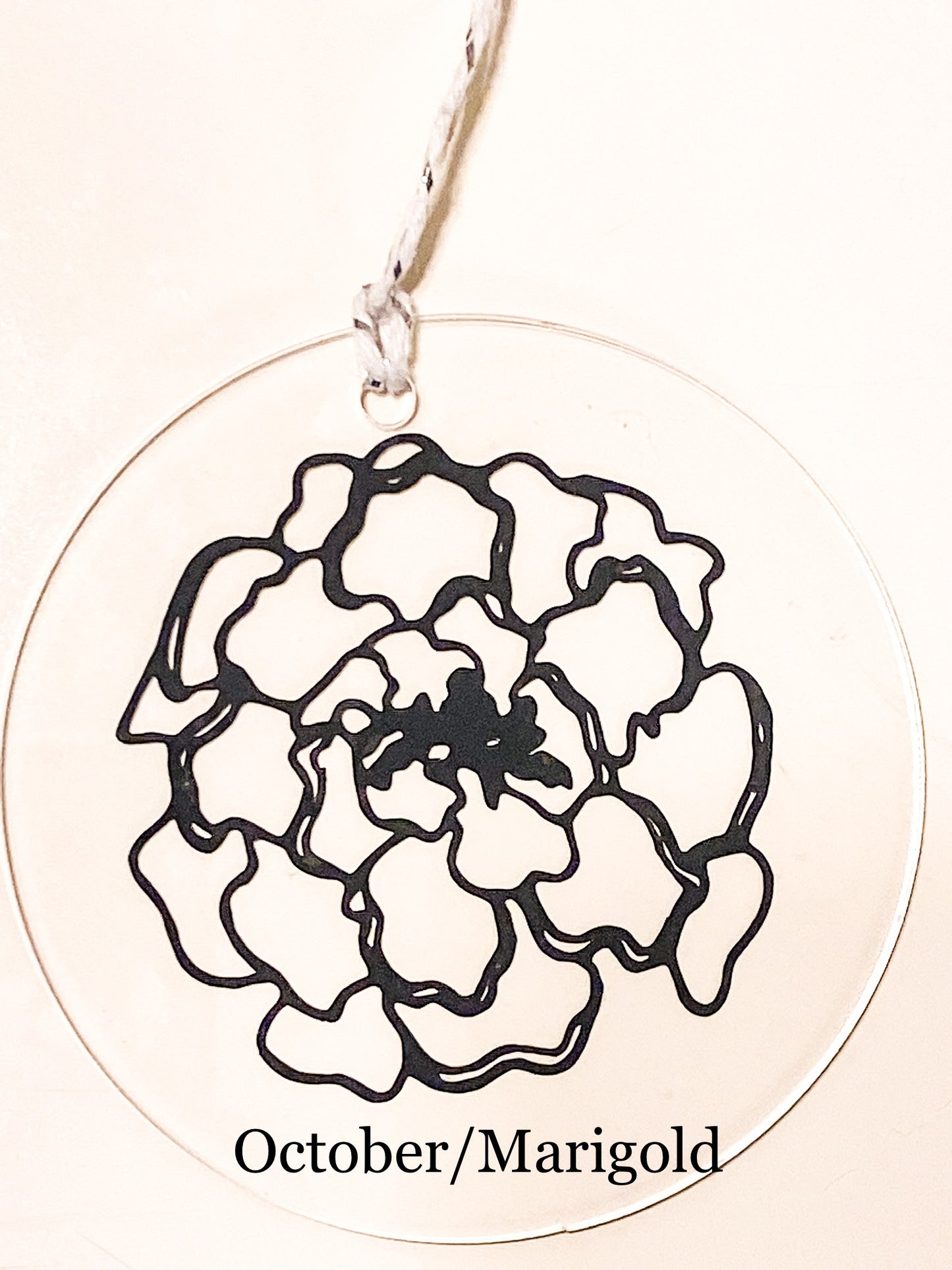 Custom Birth Flower Ornament